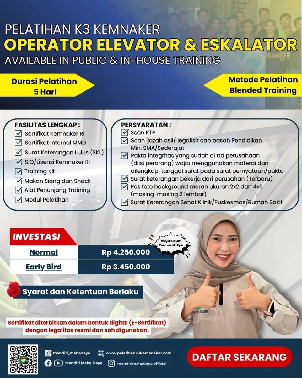 Pelatihan Operator Elevator Dan Eskalator