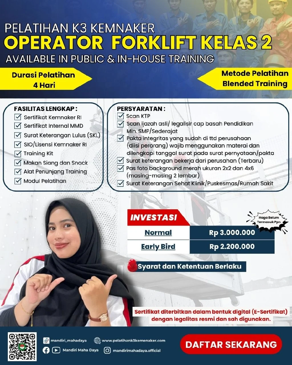 Pelatihan Operator Forklift Kelas 2