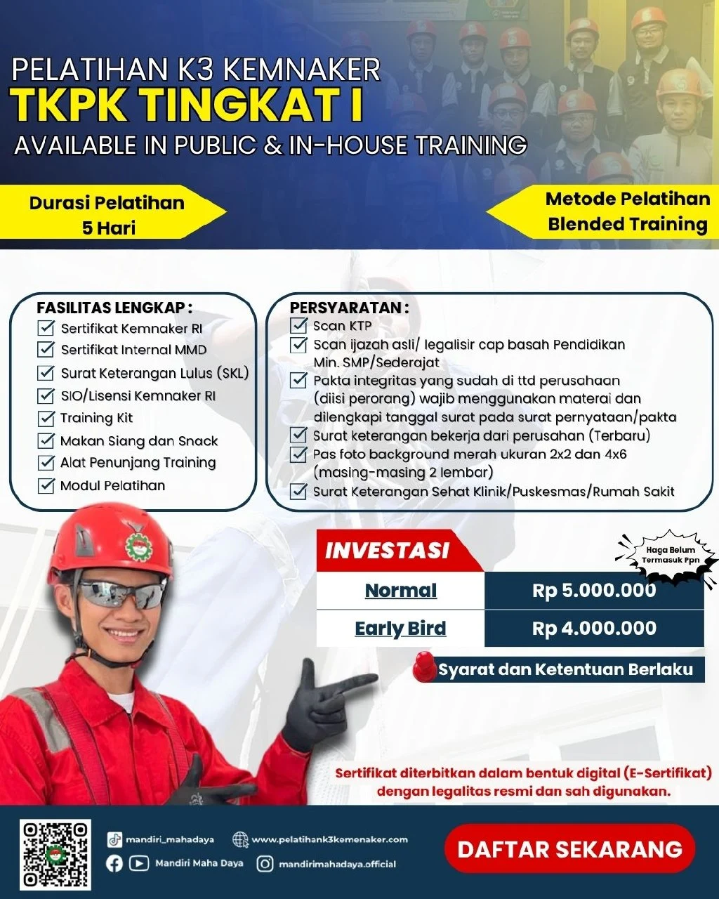 Pelatihan TKPK Tingkat 1