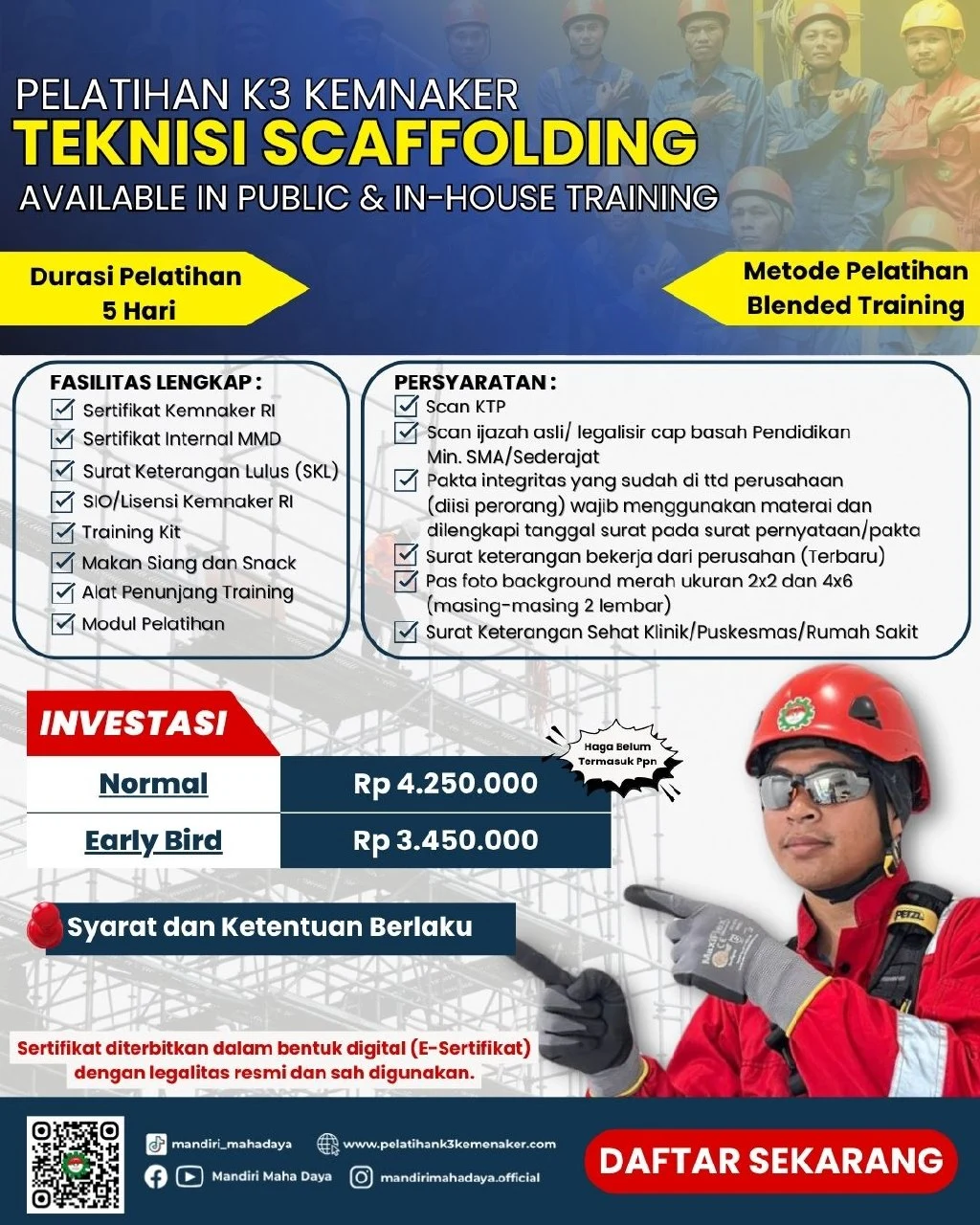 Pelatihan Teknisi Scaffolding